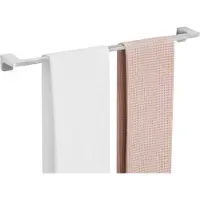 CECIPA MAX Handdoekenrek - Gebürstet - 2 Handdoeken - Zacht Vierkant Design - Schroefmontage - Voor Badkamer & Keuken