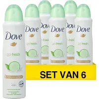 Dove Go Fresh Anti-transpirant Deodorant Spray Cucumber - 6 x 150 ml - Voordeelverpakking