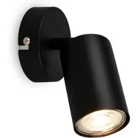 Briloner Tib - Opbouwspot - binnen wandlamp - spotjes - draaibaar - Ø 8 x 15,5 cm - zwart
