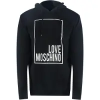 Moschino Love Box Logo Zwarte Hoodie
