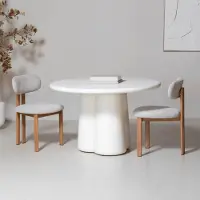 Giga Meubel Eettafel Boaz Rond Off-White 150cm