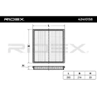 RIDEX 424I0158 Interieurfilter