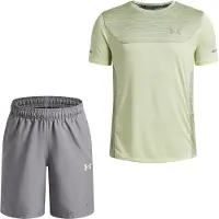 Under Armour Tech Utility Trainingsset Kids Zwart Lichtgroen Geel Donkergrijs Lichtgroen
