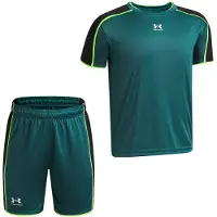 Under Armour Challenger Trainingsset Kids Donkergroen Lichtgroen Wit