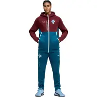 Puma Portugal Pumatech Trainingspak Hooded 2026-2028 Bordeauxrood Blauwgroen Wit
