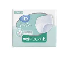 Ontex iD iD Sensitive Pants Super Medium - 1 pak van 12 stuks