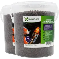 Famiflora Grower Astax koivoer - 2x 10L (= 20L / 8KG) - 4,5mm korrel - Premium grower voor koivissen - Voer voor vijvervissen - Korrelgrootte van 4,5 mm - Bevat astaxanthine