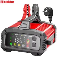Eafc Acculader -15A-24V 25A-12V- 350W - BOOSTER - Accu Lader voor Auto - Motor - Scooter - Boot - Camper - Rood
