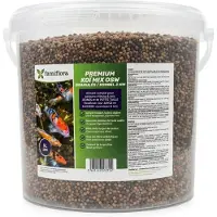 Famiflora Koi Mix OSW 3 mm - Vijvervissen & Koi - 5 Liter (ca. 2KG) - Drijvende korrels van 3 mm - Licht verteerbaar hoofdvoer - Bevat spirulina en prebiotica