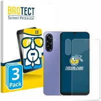 BROTECT Screenprotector 3 Stuks voor Samsung Galaxy F17 5G (Voor+Camera) Beschermglas transparant
