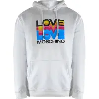 Moschino Love Multi Logo Witte Hoodie