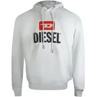Diesel New D Logo Witte Hoodie