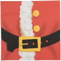 Clayre & Eef Servetten Papier Set van 20 33x33 cm Rood Papier