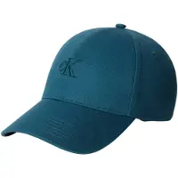 Calvin Klein Monogram Embroidery Cap Dark Teal Maat: OS | Petten Outlet | Heren | Blauw