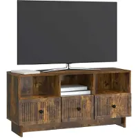 vidaXL TV Kast met lade Gerookt eiken 102 x 34,5 x 50 cm Bewerkt hout