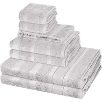 Cawö Sonstiges 2 X washandjes 2 X gasten- 2 X douche- 2 X handdoek - in set 8 pack Noblesse