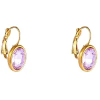 Go Dutch Label Oorhangers French Hook Oval Lilac