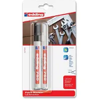 Edding 750 Paint Marker 4-750-2-3999 Lakmarker Zwart, Wit 2 mm, 4 mm