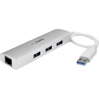 StarTech.com 3-Poorts USB 3.0 Hub + Gigabit Ethernet Poort
