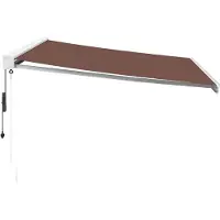 vidaXL Luifel automatisch uittrekbaar 450x300 cm bruin