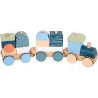 Small Foot Design - Houten Stapelblokkentrein Arctic, 16dlg.