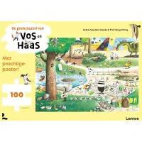 Merkloos De grote puzzel van Vos en Haas (100 stukken)