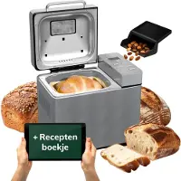 Skoov Bakemaster Broodbakmachine | RVS - Keramisch - 345x248x310 mm - 650W - 19 programma's - PFAS & Teflon vrij