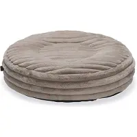 Designed By Lotte Reza Hondenkussen - Rond - Dikke ribstof - Beige - 65x65x16 cm