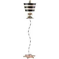 Flambeau Staande LED Lamp South Beach | 1X E27 Max 60W | Black, Putty & Gold Leaf