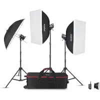 Godox MS300V-D Trio Studio Flash Kit
