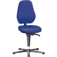 BIMOS Labostoel Basic 9135, met glijders, kunstleer, Stamskin Top blauw