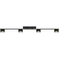 Nordlux Plafondlamp , Clyde, dimbare, Zwart, Woonkamer, Metaal, Modern