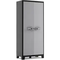 Keter Titan Hoge Kast - 4 Planken - 80x44x182cm - Zwart/Grijs