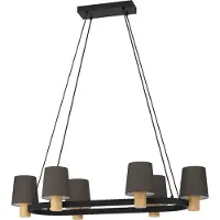 Eglo Hanglamp Edale 108x51 cm - met bruine kapjes