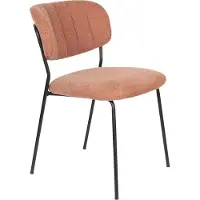 White Label Eetkamerstoel Jolien Black/Pink