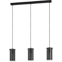 Eglo Pinto Textil 1 Hanglamp - E27 - 82 cm - Zwart