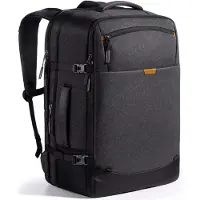 Inateck reisrugzak, uitbreidbare handbagage, spatwaterdichte handbagage voor mannen en vrouwen, geschikt voor een 17,3 inch laptop en een 12,9 inch iPad voor weekendtrips.