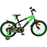 Volare Strike Kinderfiets - Jongens - 16 inch - Zwart Groen
