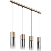 Globo 4-lichts hanglamp Annika bruin design