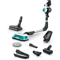 Bosch BCS71HYG3, 2-in-1 steelstofzuiger, zonder zak, geschikt voor droog en nat gebruik, met hygiënisch filter, waterfilter, geschikt voor gladde vloeren, tapijten, harde vloeren, trappen en bekleding
