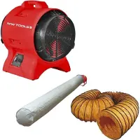 Kippers Rijssen SETAANBIEDING: Ventilator MV200PP + slang + filterzak