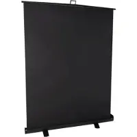 StudioKing Roll-Up Achtergrondscherm FB-150200FB 150x200 cm Zwart