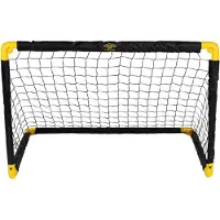 Umbro Voetbaldoel - Voetbalgoal 90 x 59 x 61 cm - Voetbal Goal Opvouwbaar - Makkelijk op te Bergen - Voetbal Training Doel voor Kinderen en Volwassenen - Kunststof - Zwart/ Geel