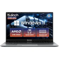 Blackview AceBook 6 Laptop - 15,6 inch Full HD - 16 GB RAM - 256 GB SSD - AMD Ryzen 5 3500U - Windows 11 Notebook - UHD Graphics - Grijs