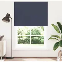 vidaXL Rolgordijn verduisterend 165x230 cm stofbreedte 161,6 cm blauw