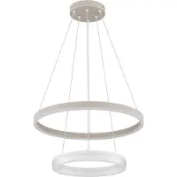 Globo Moderne hanglamp Zara zand bruin Ø 50cm