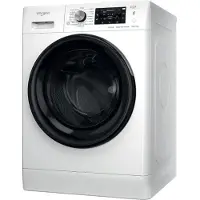 Whirlpool FFWDD1076258B - Was-droogcombinatie - Voorbelading - Vrijstaand - Wit - Links - Zwart - Knoppen - Draaiknop
