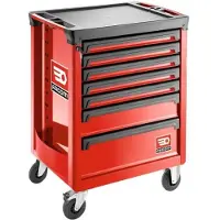 Facom Roll Gereedschapswagen 7 Laden M3 Rood - ROLL.7M3A - ROLL.7M3A