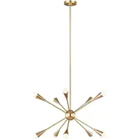 FEISS LED Kroonluchter | 3W 3000K 3000Lm 830 | Dimbaar | Burnished Brass