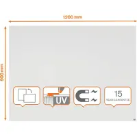 Nobo Infinity Randloos Magnetisch Whiteboard 120 x90 cm - Wit